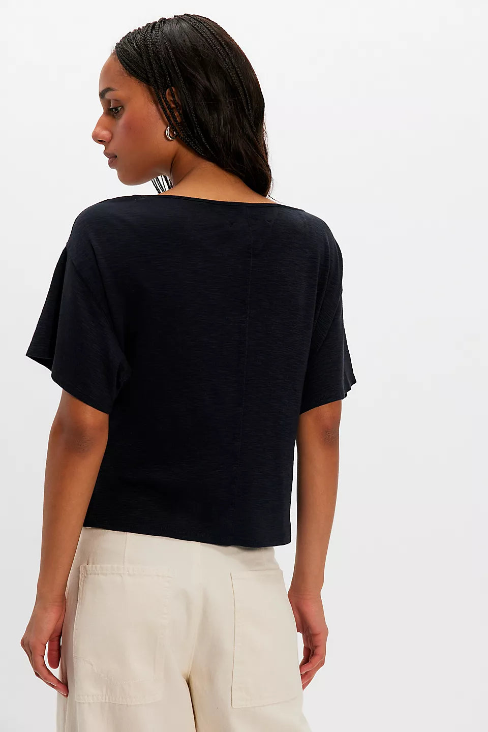 We The Free Waterfall Cowl-Neck Top