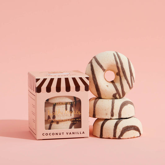 Coconut Vanilla Bath Treats (3 pc bath bomb set)