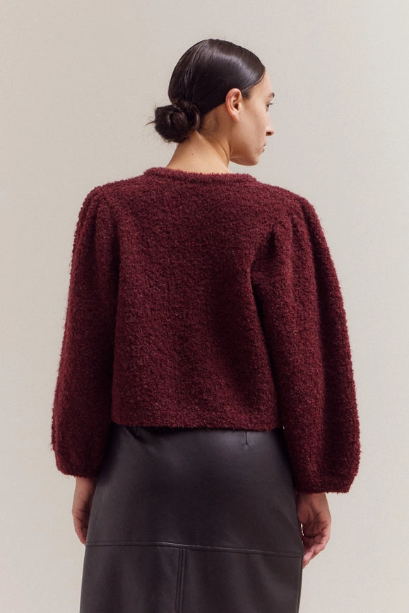 Textured Button Up Cardigan