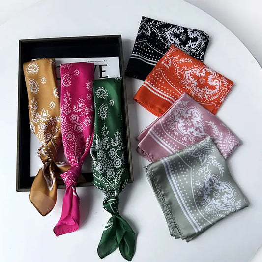 Paisley Printed Square Scarf