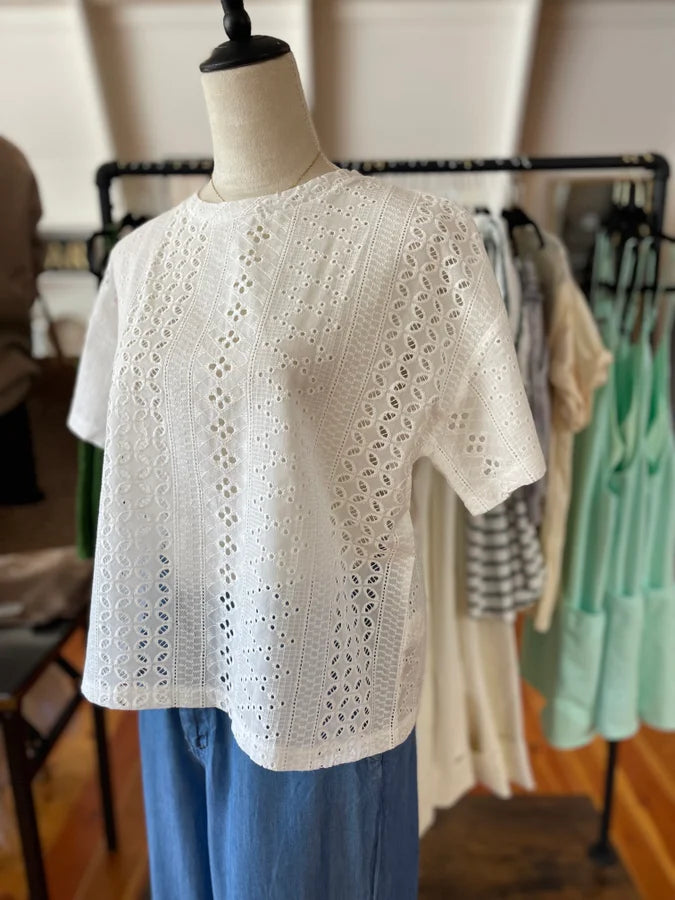 Molly Bracken Cotton Lace Top