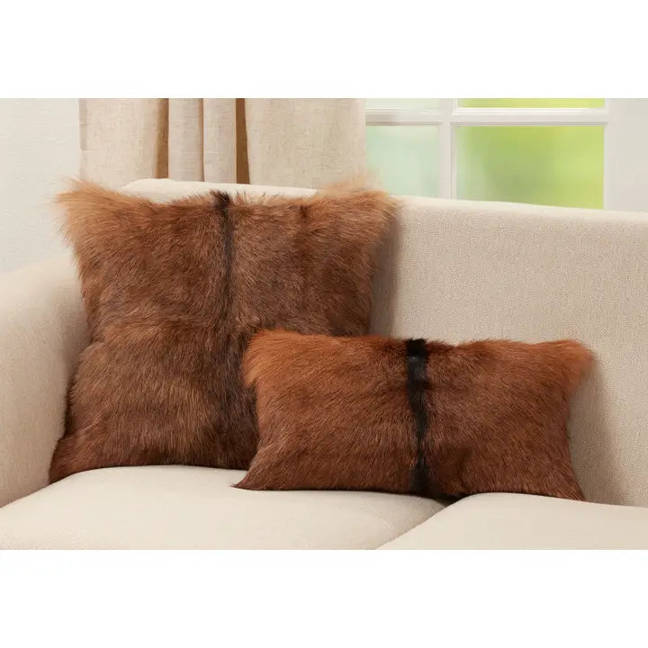Genuine Goat Fur Pillow