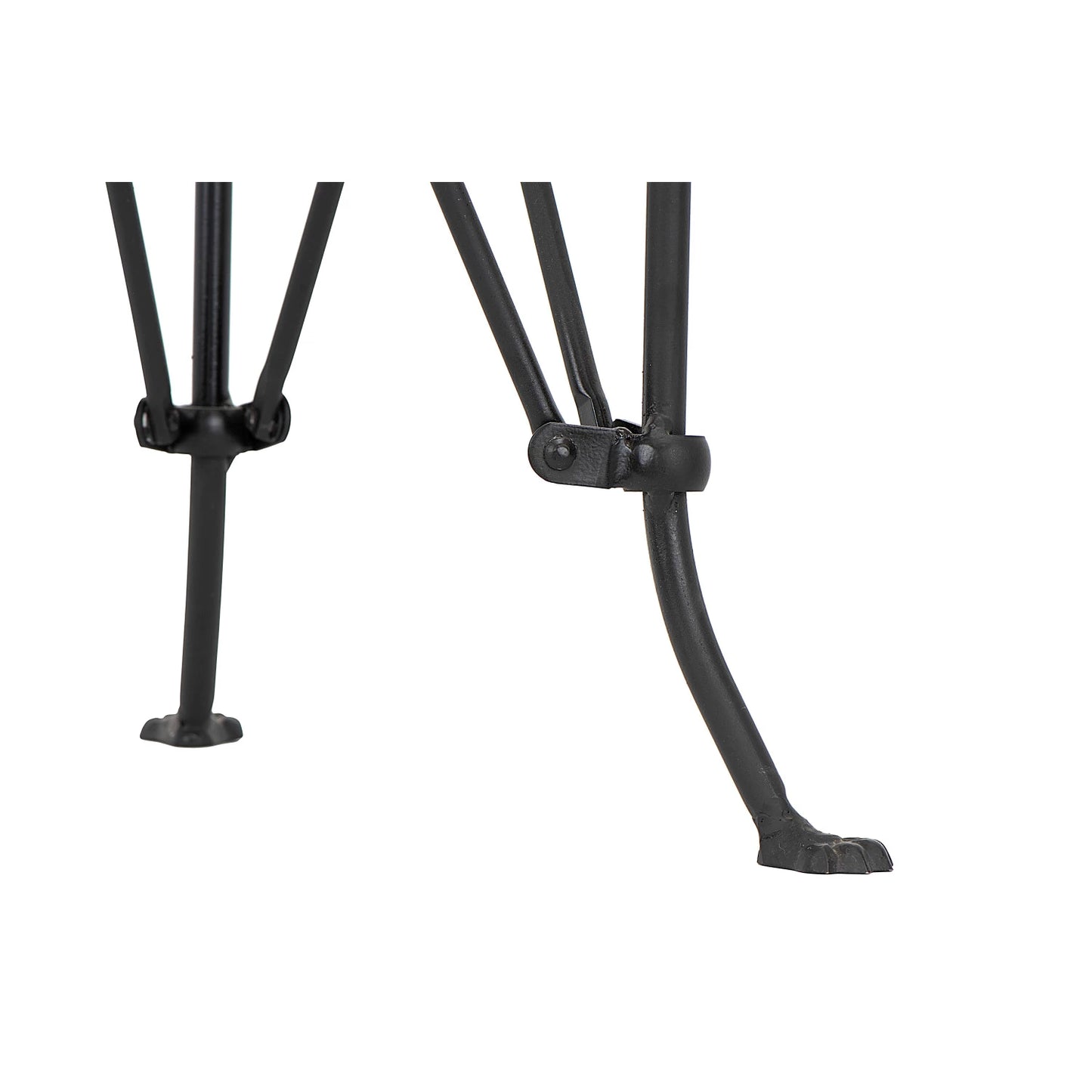 Metal Side Table with Claw Feet