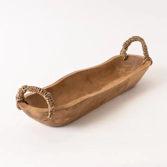 Drift Knot Teak Tray