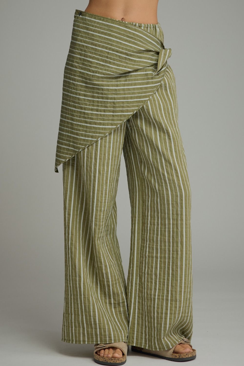 Scarf Waist Linen Pants