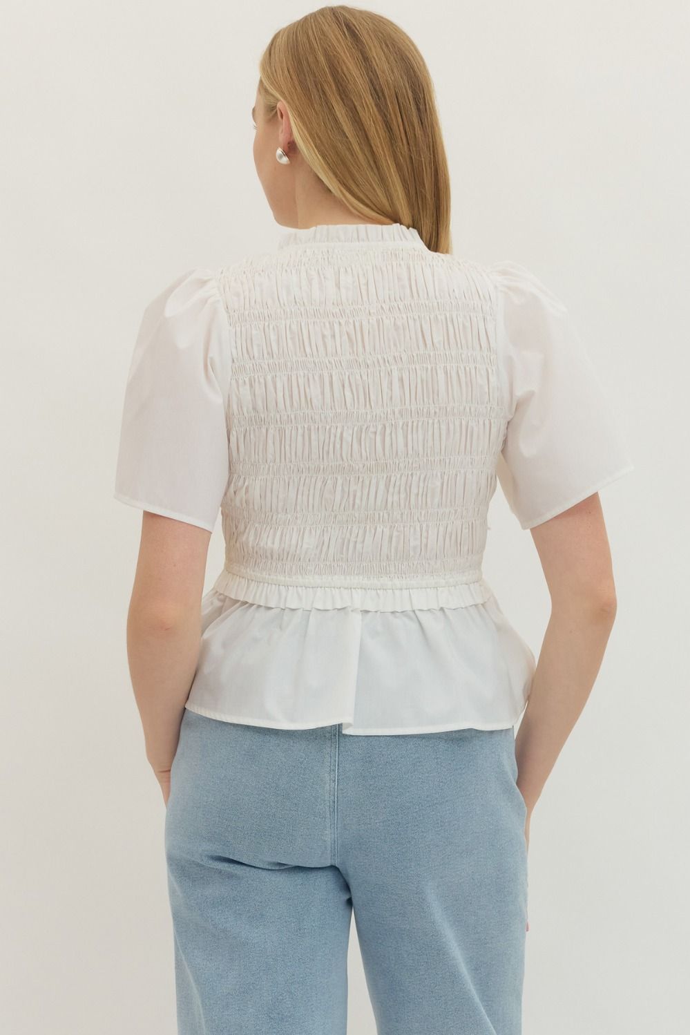 Smocked Tie Top