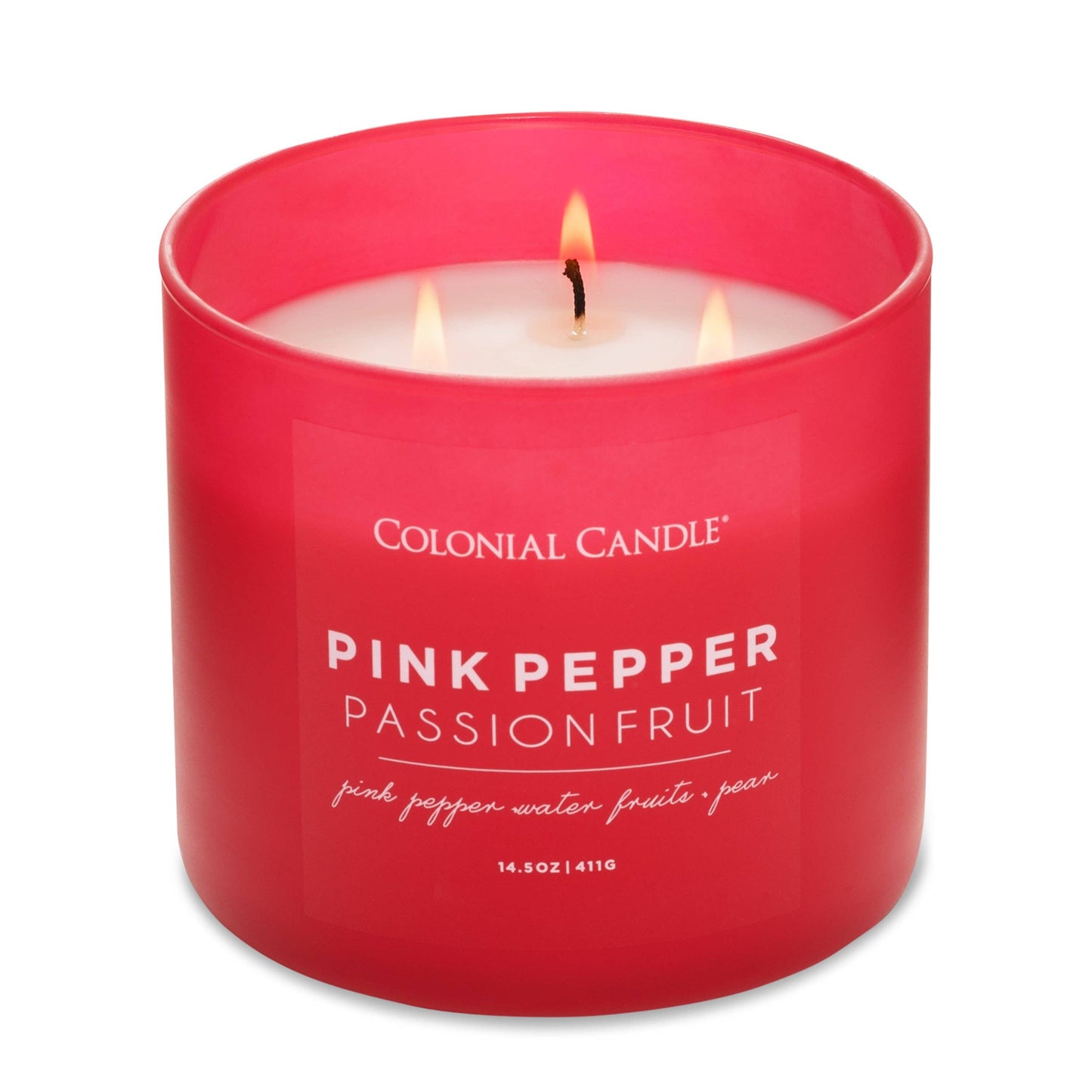 Pop of Color Pink Pepper Passionfruit, 3 Wick, 14.5oz