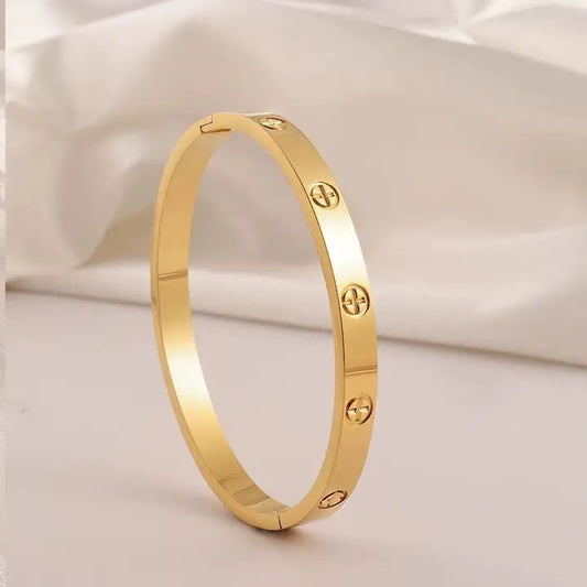 18K Non-Tarnish Waterproof Stainless Steel Bangle