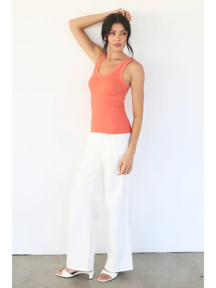 Reversible Ribbed Tank Top