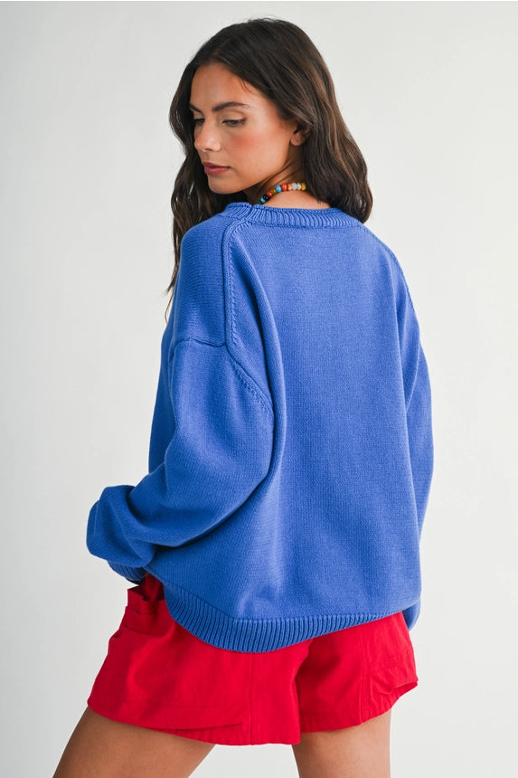 Fish Graphic Sweater