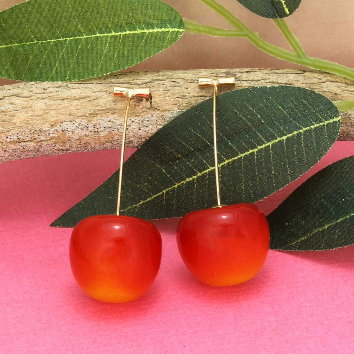 Cherry, Cherry Nice! Resin Cherry Drop Earrings