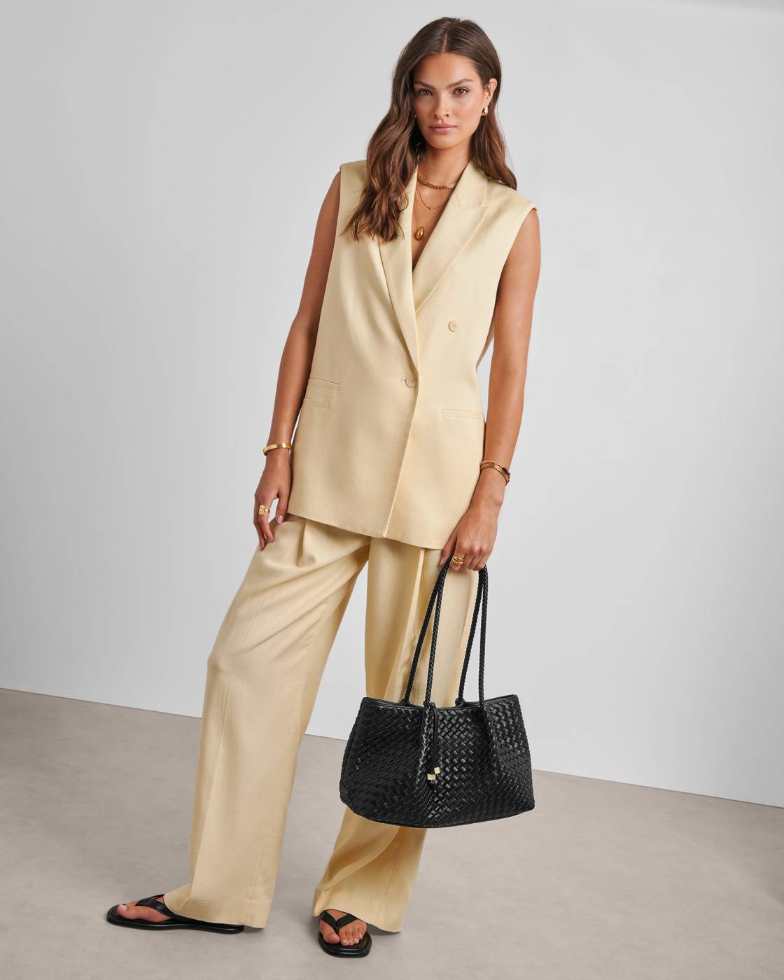 Nova Hand Woven Small Shoulder Tote