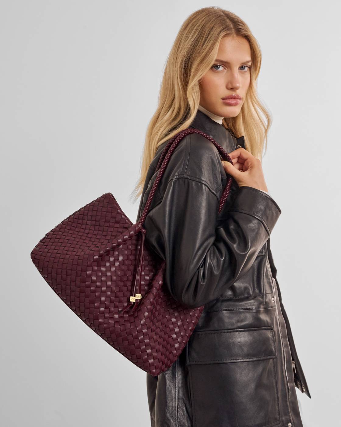 Nova Hand Woven Small Shoulder Tote