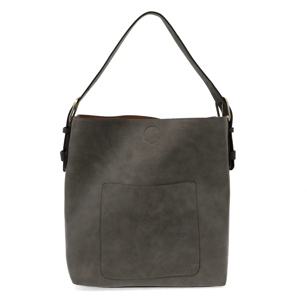 Charcoal Hobo Black Handle Handbag