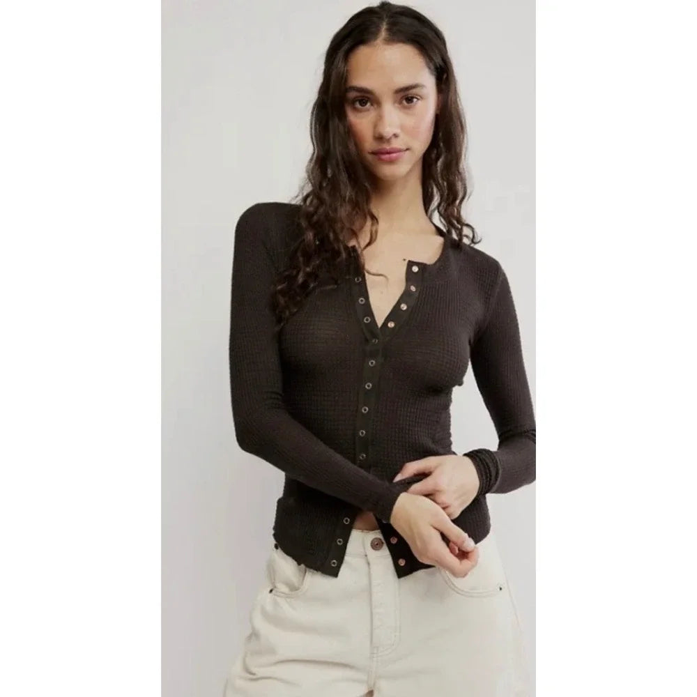 Going Places Cardi Deep Fudge