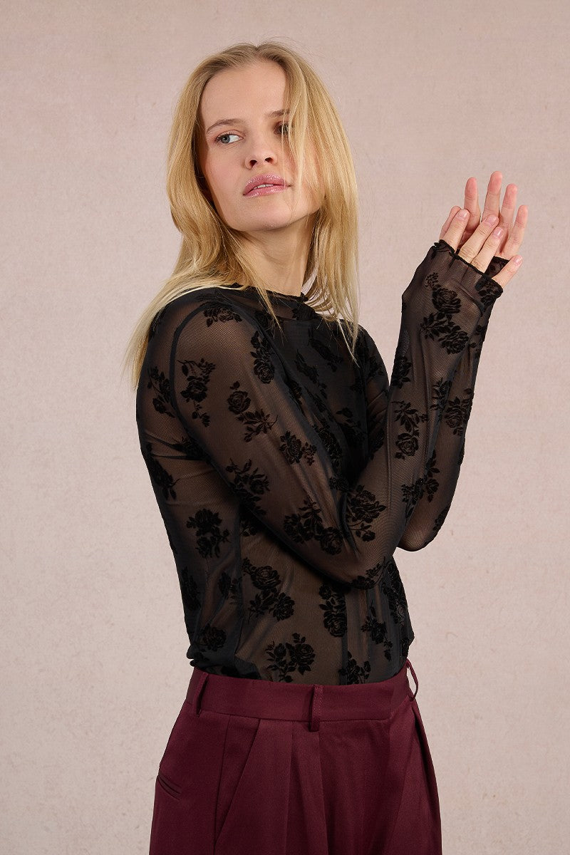 Floral Detail Lace Top
