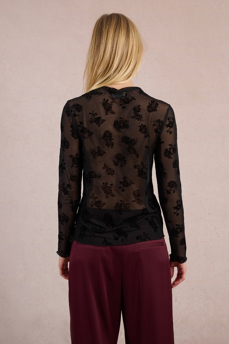Floral Detail Lace Top