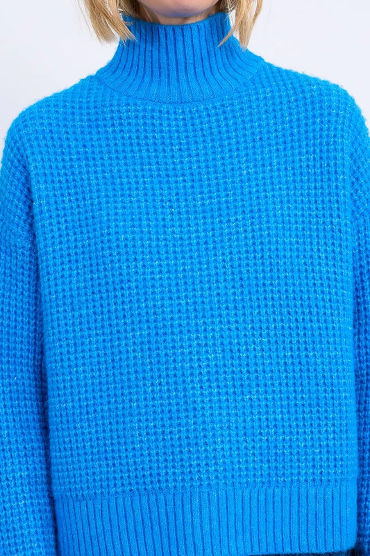 Blue Skies Cable Knit Sweater