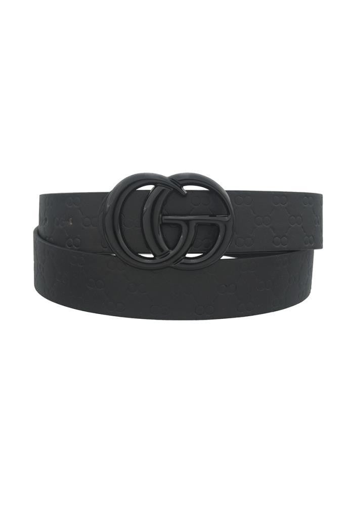 Go Buckle Embossed Print Belt